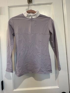 FitEq Lavender Long Sleeve Zip Up Shirt